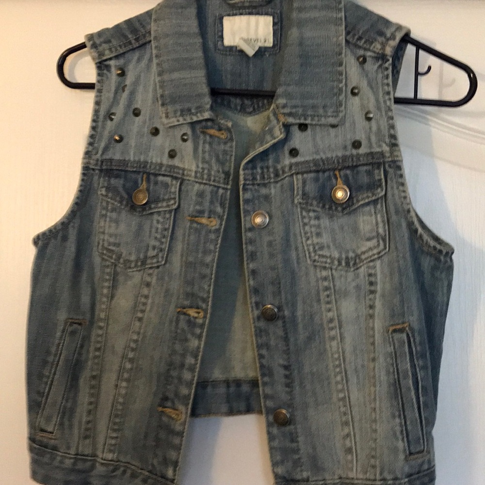 Forever 21 denim jacket (sleeveless)